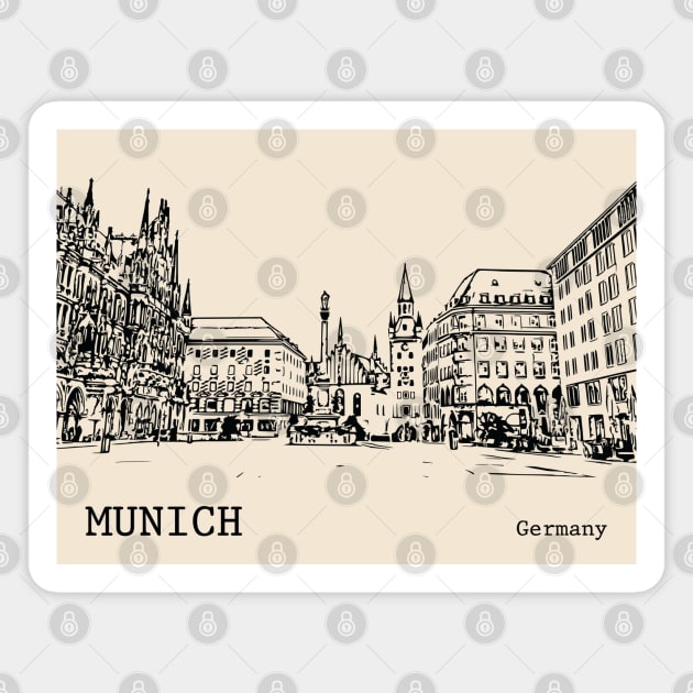 Munich Germany Magnet by Lakeric